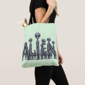 Tote Bag Texte Alien (De près)