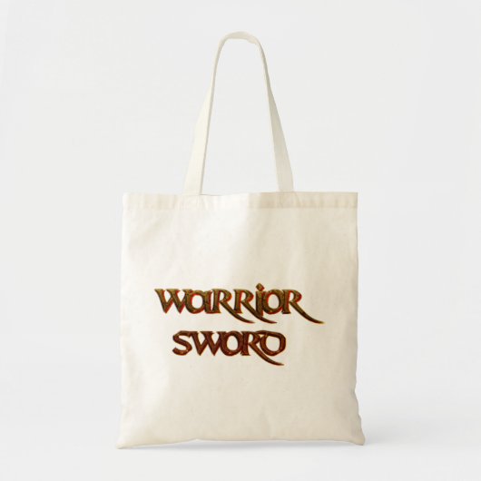 Tote Bag Texte cool - Épée guerrière (Devant)