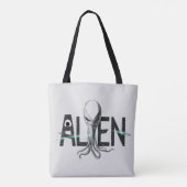 Tote Bag Texte de l'Alien d'espace (Dos)