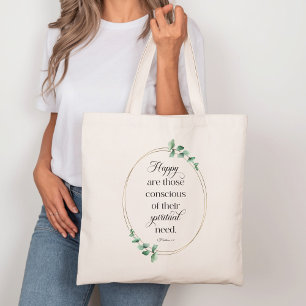 Tote Bag Texte de l'année JW 2026 avec Eucalyptus Matthieu