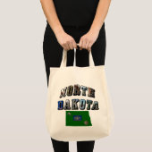 Tote Bag Texte de l'image du Dakota du Nord (Devant (produit))