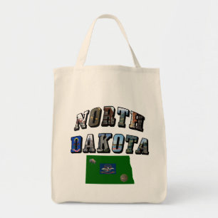 Tote Bag Texte de l'image du Dakota du Nord