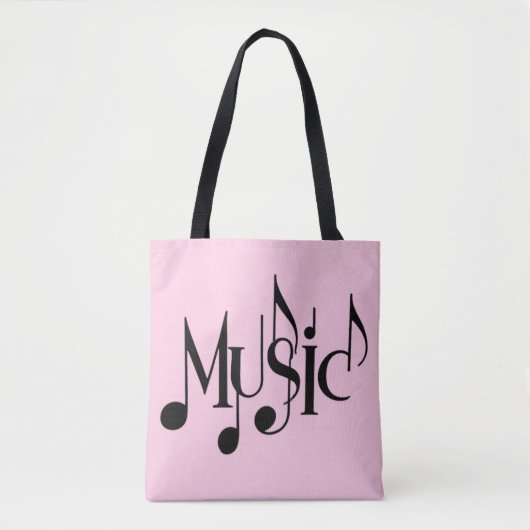 Tote Bag Texte de musique (Devant)