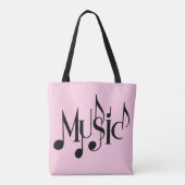 Tote Bag Texte de musique (Dos)