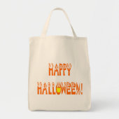 Tote Bag Texte de squash d'Halloween (Devant)