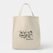 Tote Bag Texte des écritures de calligraphie (Dos)