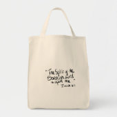Tote Bag Texte des écritures de calligraphie (Devant)