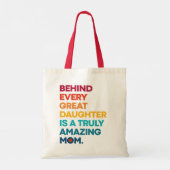 Tote Bag Texte d'expression de conception mignonne pour la (Dos)