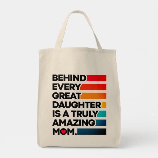 Tote Bag Texte d'expression de conception mignonne pour la  (Dos)