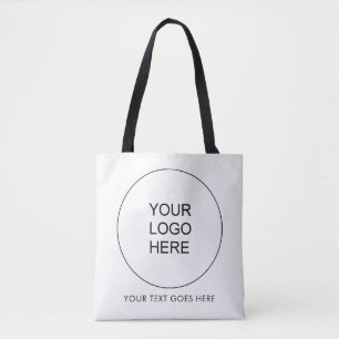 Tote Bag Texte du logo de l'entreprise personnalisée