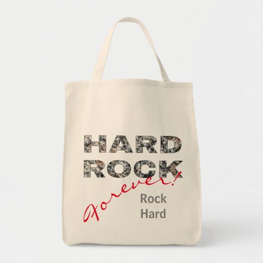 Tote Bag Texte en granit dur (Devant)