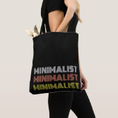 Tote Bag texte moderne simple minimum monochrome (De près)