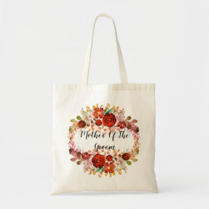 Tote Bag Texte monographique personnalisé aquarelle flore d
