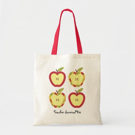 Tote Bag Texte personnalisable de pommes (Devant)