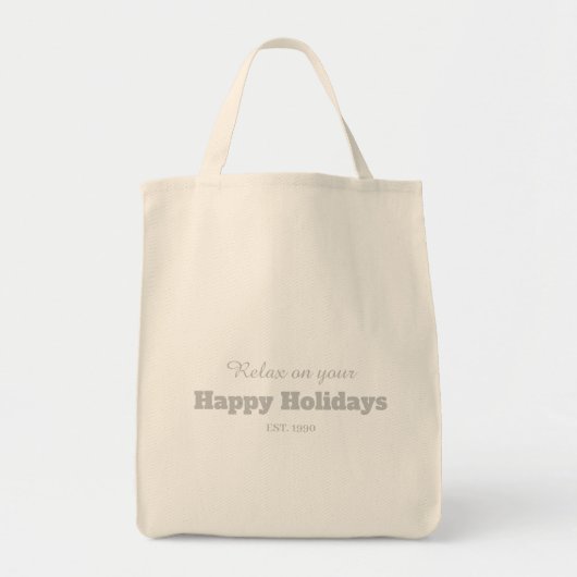 Tote Bag Texte personnalisable script design moderne tendan (Devant)