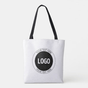 Tote Bag Texte personnalisable simple et logo ou image