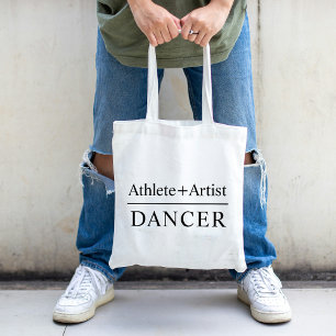 Tote Bag Texte personnalisé Athlète & Artiste Danseur Simpl