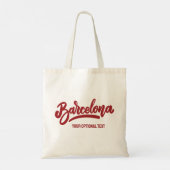 Tote Bag Texte personnalisé Barcelone (Dos)