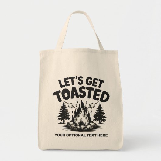 Tote Bag Texte personnalisé Camping (Devant)