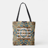 Tote Bag Texte personnalisé Khatam Marquetry Cadeaux d'art (Dos)