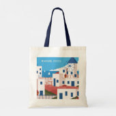 Tote Bag Texte personnalisé Mykonos Grèce (Dos)