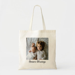 Tote Bag Texte personnalisé, photo unique de Nanna