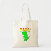 Tote Bag Texte Super T-Rex Rex mou et en colère (Devant)