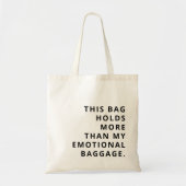 Tote Bag Texte tendance personnalisé moderne Noir (Devant)