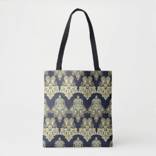 Tote Bag Textile Asiatique : Floral Paisley Illustration