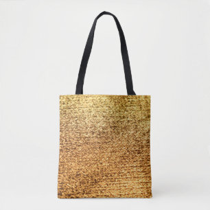 Tote Bag Textile doré : macro arrière - plan glamour.