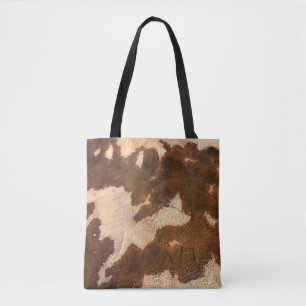 Tote Bag textile floral Brown et blanc