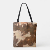 Tote Bag textile floral Brown et blanc (Dos)