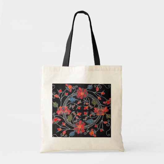 Tote Bag Textile japonais Kimono vintage (Bingata) (Devant)