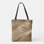 Tote Bag textile rayé Brown et blanc (Dos)