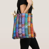 Tote Bag Textile tissé coloré (De près)