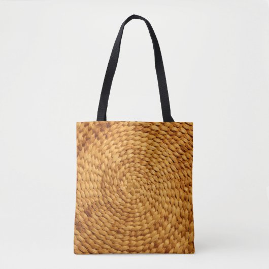 Tote Bag texture arrière - plan tissée brun (Devant)