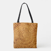 Tote Bag texture arrière - plan tissée brun (Dos)