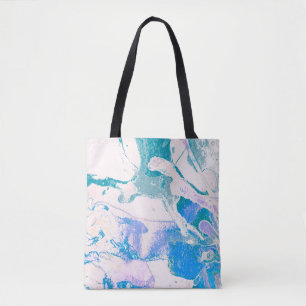 Tote Bag Texture artistique. Bright Violet Border. Art viol