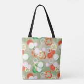 Tote Bag Texture avec des tranches de légumes (Dos)