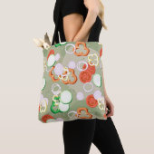 Tote Bag Texture avec des tranches de légumes (De près)