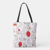Tote Bag Texture avec le nounours (Dos)