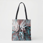 Tote Bag texture biseautée rouge à bleu pixélisée (Devant)