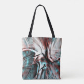 Tote Bag texture biseautée rouge à bleu pixélisée (Dos)