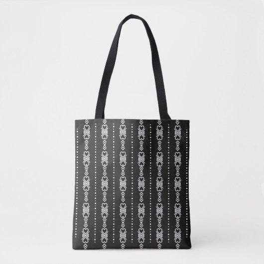 Tote Bag texture cardiaque aztèque Abstraite (Devant)