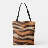 Tote Bag texture de fourrure de tigre (Dos)