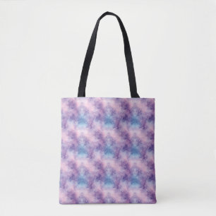 Tote Bag Texture de Galaxie Bleu Violet