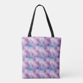 Tote Bag Texture de Galaxie Bleu Violet (Dos)