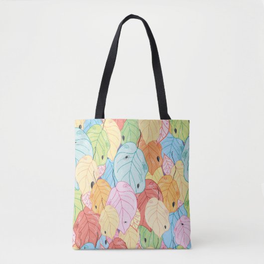 Tote Bag Texture De La Feuille Lumineuse : La Nature Inspir (Devant)