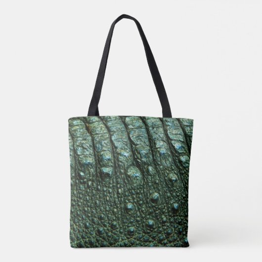 Tote Bag Texture de la peau de l'alligator vert (Dos)
