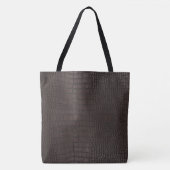 Tote Bag Texture de l'alligator Brown (Devant)